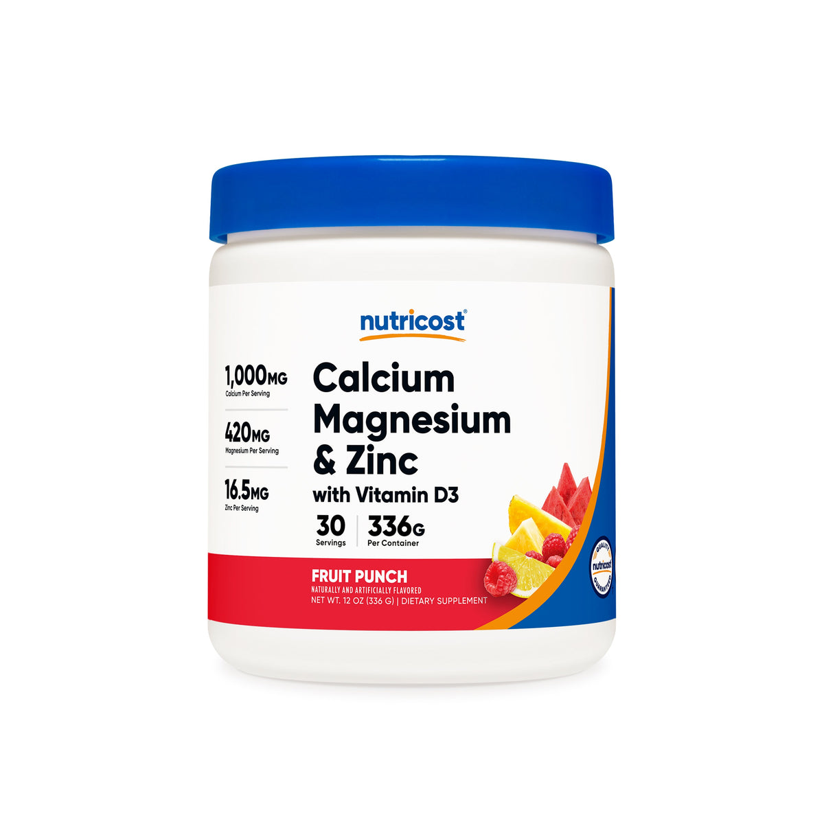 Calcio, Magnesio y Zinc con Vitamina D3 en Polvo – Nutricost