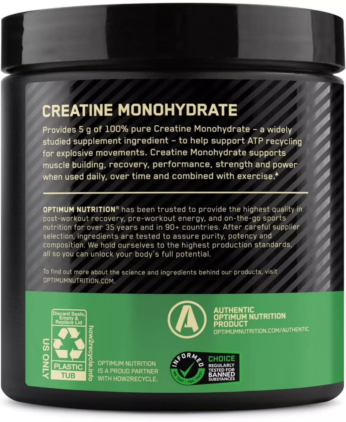 Creatina Monohidratada Micronizada 300 g – Optimum Nutrition