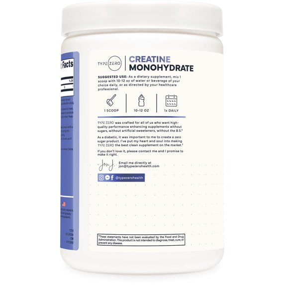 Creatina Monohidratada 500 g – Type Zero