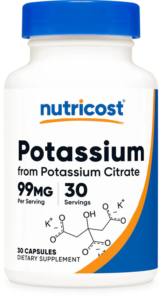 Citrato de Potasio 99 mg – Nutricost