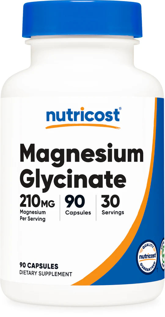 Glicinato de Magnesio 210 mg – Nutricost